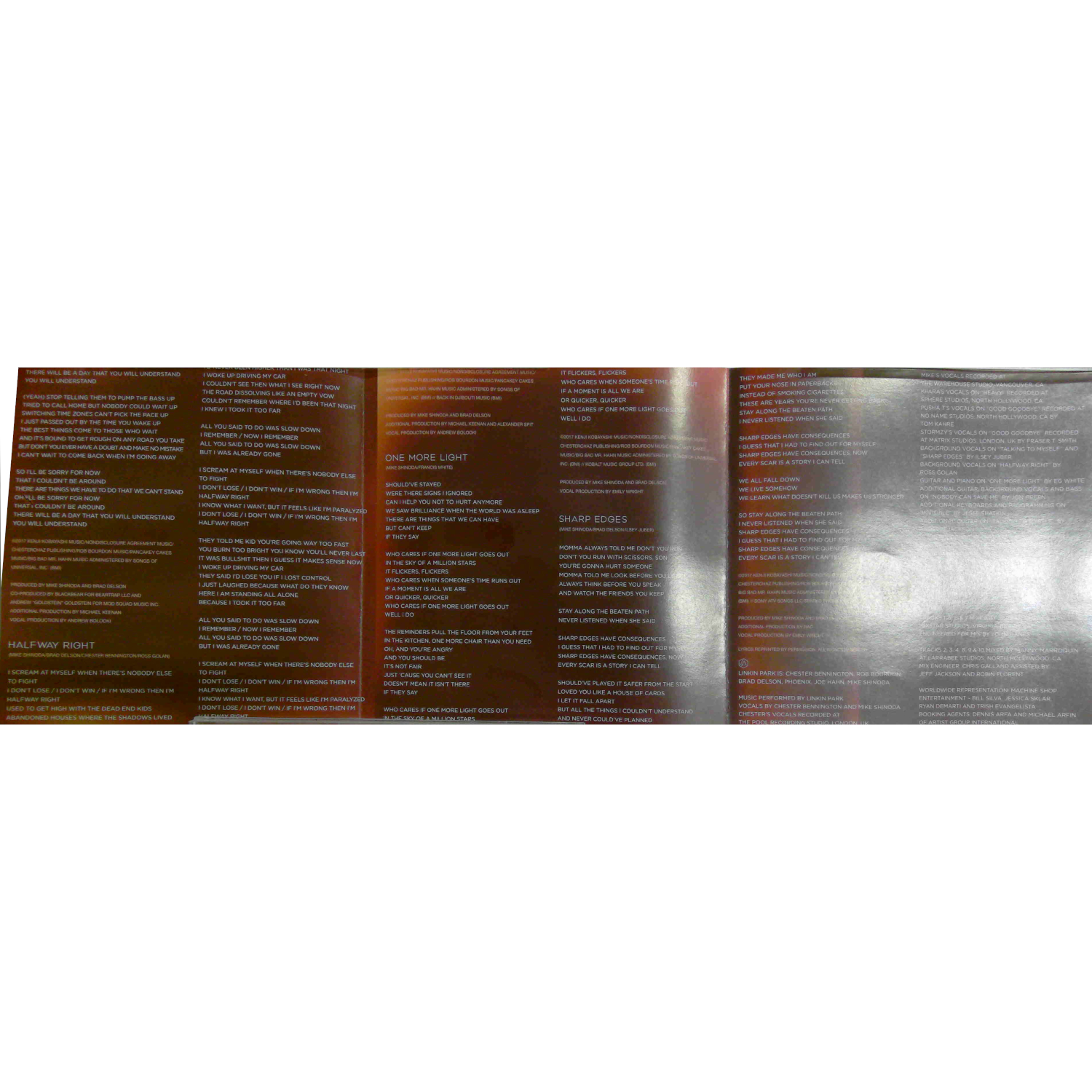 Inlay 3 Picture of CD - Linkin Park - One More Light